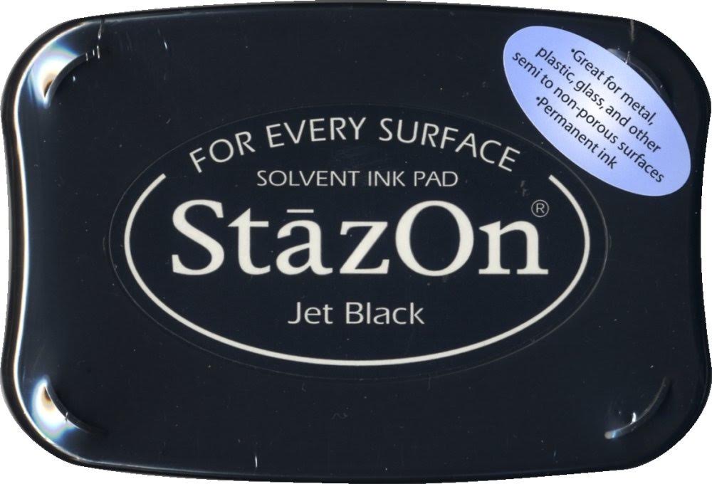 Black Ink Pad for Plastic Non-porous Surfaces Ink Black 