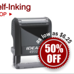 Ideal rubber stamps sel;f inking from RubberStampchamp.com.
