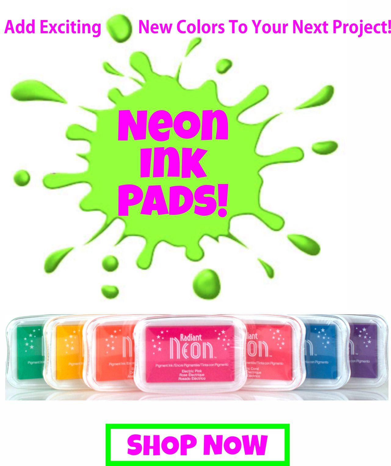 Radiant Neon Electric Ink Pad, Pink
