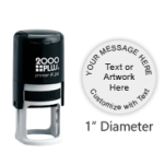 Get a round self inker for less at Rubber Stamp champ.