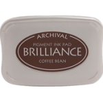 Brillinace Coffee Bean ink pads work on a variety of surfaces to perk up any project!