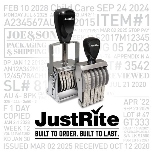 JustRite Number Band Stamp - Size BN-3, 13 Bands