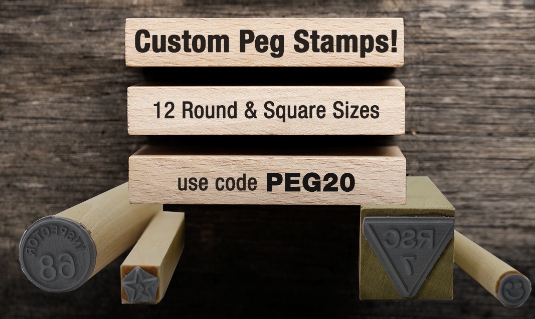 Large Wood Mounted - Custom Rubber Stamp — Modern Maker Stamps